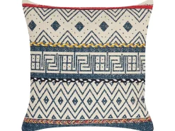 Conjunto De 2 Almofadas De Algodao Com Padrao Geometrico 50 X 50 Cm Multicolor Souk