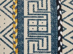Conjunto De 2 Almofadas De Algodao Com Padrao Geometrico 50 X 50 Cm Multicolor Souk