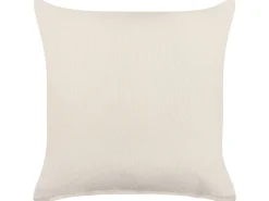 Conjunto De 2 Almofadas Decorativas Em Algodao Creme E Preto Com Padrao Geometrico 45 X 45 Cm Myrtus