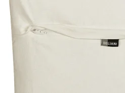 Conjunto De 2 Almofadas Decorativas Tufadas Em Algodao Creme E Preto 50 X 50 Cm Khora