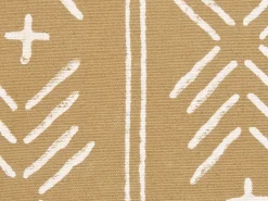 Conjunto De 2 Almofadas Decorativas Com Padrao Geometrico Em Algodao Creme E Branco 45 X 45 Cm Banyan
