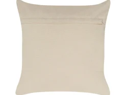 Conjunto De 2 Almofadas De Algodao Com Padrao Geometrico 50 X 50 Cm Prateado Oujda
