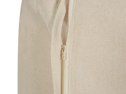 Conjunto De 2 Almofadas De Algodao Com Padrao Geometrico 50 X 50 Cm Prateado Oujda