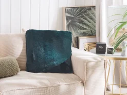 Conjunto De 2 Almofadas Decorativas 42 X 42 Cm Verde Escuro Tandur