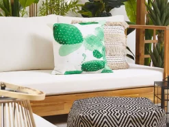 Conjunto De 2 Almofadas De Jardim Verde 45 X 45 Cm Ostina