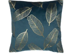 Conjunto De 2 Almofadas Decorativas 45 X 45 Cm Azul Freesia