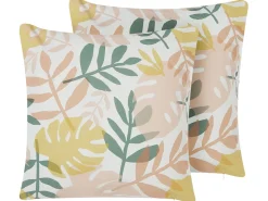 Conjunto De 2 Almofadas De Jardim Multicolor 45 X 45 Cm Tegea