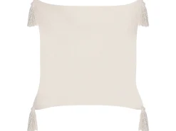 Conjunto De 2 Almofadas Decorativas Creme Claro 42 X 42 Cm Hakone