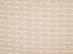 Conjunto De 2 Almofadas Decorativas Creme Claro 42 X 42 Cm Hakone