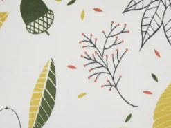 Conjunto De 2 Almofadas Decorativas Em Veludo Branco Com Padrao De Folha 45 X 45 Cm Mullein
