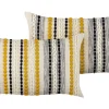 Conjunto De 2 Almofadas Decorativas Em Algodao Multicolor 40 X 60 Cm Ardisia