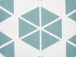 Conjunto De 2 Almofadas De Jardim Azul E Brancas 45 X 45 Cm Rigossa