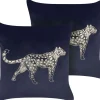 Conjunto De 2 Almofadas Decorativas Em Veludo Preto 45 X 45 Cm Marula