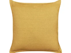 Conjunto De 2 Almofadas Decorativas Amarelas 45 X 45 Cm Sagina