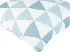 Conjunto De 2 Almofadas De Jardim Em Poliester Azul E Branco 40 X 40 Cm Trifos