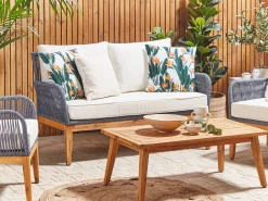 Conjunto De 2 Almofadas De Jardim Verdes 45 X 45 Cm Tsotyli