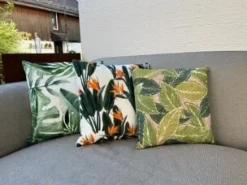 Conjunto De 2 Almofadas De Jardim Verdes 45 X 45 Cm Tsotyli