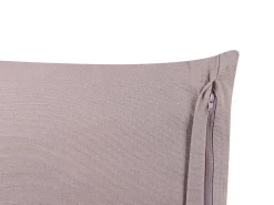 Conjunto De 2 Almofadas Decorativas Em Veludo Rosa 45 X 45 Cm Agapanthus
