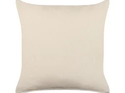 Conjunto De 2 Almofadas Decorativas Em Algodao Creme E Borlas 45 X 45 Cm Iresine