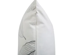 Conjunto De 2 Almofadas Decorativas 45 X 45 Cm Brancas Freesia