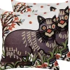 Conjunto De 2 Almofadas Decorativas Bordadas Com Algodao Multicolor 50 X 50 Cm Phusro