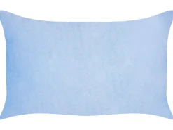 Conjunto De 2 Almofadas Decorativas Em Bombazine Azul 47 X 27 Cm Millet