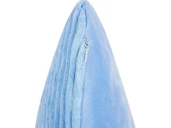 Conjunto De 2 Almofadas Decorativas Em Bombazine Azul 47 X 27 Cm Millet