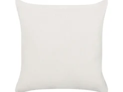 Conjunto De 2 Almofadas Decorativas Branco Creme E Amarelo Mostarda 45 X 45 Cm Woodi