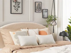 Conjunto De 2 Almofadas Decorativas Brancas 30 X 50 Cm Heliotrope