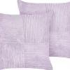 Conjunto De 2 Almofadas Decorativas Em Bombazine Violeta 43 X 43 Cm Millet