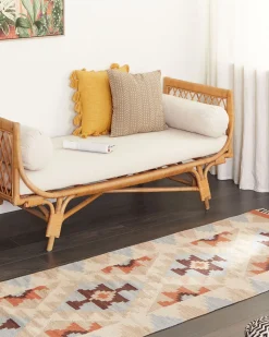 Conjunto De 2 Almofadas Decorativas Creme Branco E Taupe 45 X 45 Cm Senecio