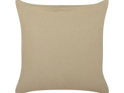 Conjunto De 2 Almofadas Decorativas Creme Branco E Taupe 45 X 45 Cm Senecio