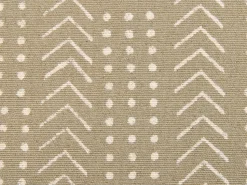 Conjunto De 2 Almofadas Decorativas Creme Branco E Taupe 45 X 45 Cm Senecio