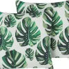 Conjunto De 2 Almofadas De Jardim Verdes 45 X 45 Cm Pouliana