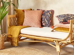 Conjunto De 2 Almofadas Decorativas Em Veludo Rosa 45 X 45 Cm Rumhora