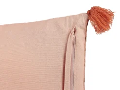Conjunto De 2 Almofadas Decorativas Em Veludo Rosa 45 X 45 Cm Rumhora