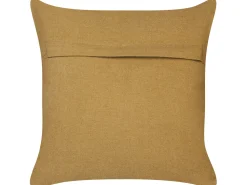 Conjunto De 2 Almofadas Decorativas Com Padrao Geometrico Em Juta Multicolor 45 X 45 Cm Pulicat