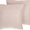 Conjunto De 2 Almofadas Decorativas De Algodao 45 X 45 Cm Rosa Peony