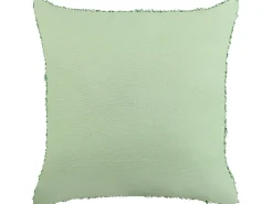 Conjunto De 2 Almofadas Decorativas Em Algodao Verde Claro 45 X 45 Cm Rhoeo