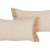 Conjunto De 2 Almofadas Decorativas Creme 30 X 50 Cm Boath