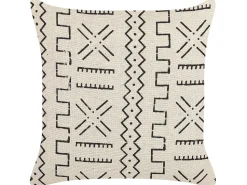 Conjunto De 2 Almofadas Decorativas Pretas E Brancas 45 X 45 Cm Myrica