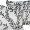 Conjunto De 2 Almofadas Decorativas Bracas E Pretas 45 X 45 Cm Cuphea