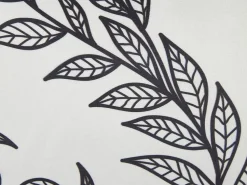 Conjunto De 2 Almofadas Decorativas Bracas E Pretas 45 X 45 Cm Cuphea