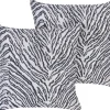 Conjunto De 2 Almofadas Decorativas Brancas E Pretas 45 X 45 Cm Manetti