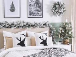 Conjunto De 2 Almofadas Decorativas Em Preto E Branco 45 X 45 Cm Shadrack