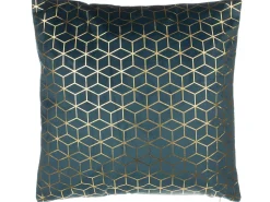 Conjunto De 2 Almofadas Decorativas De Veludo 45 X 45 Cm Azul Celosia