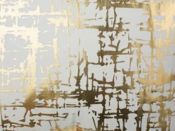 Conjunto De 2 Almofadas Decorativas Branco E Dourado 45 X 45 Cm Gardenia