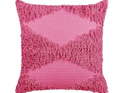Conjunto De 2 Almofadas Decorativas Em Algodao Rosa 45 X 45 Cm Rhoeo