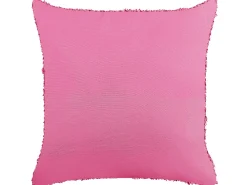 Conjunto De 2 Almofadas Decorativas Em Algodao Rosa 45 X 45 Cm Rhoeo