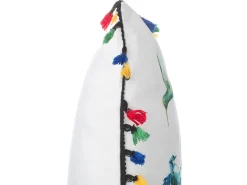 Conjunto De 2 Almofadas Decorativas Com Motivo De Aves 45 X 45 Cm Mallow